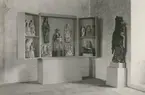 Kalmar slott, Gröna salen med montage för kyrkliga samlingar 1945.