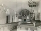 Långhuset i Tveta kyrka efter restaureringen 1933.