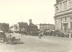 Torghandel på Stortorget i Kalmar.