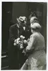 Gustav V och landshövdingeparet Ruben och Helga Wagnsson vid Centralstationen i Kalmar, slutet av 1940-talet.