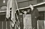 Invigning av nya posthuset vid Sveaplan. Kalmar 1947.