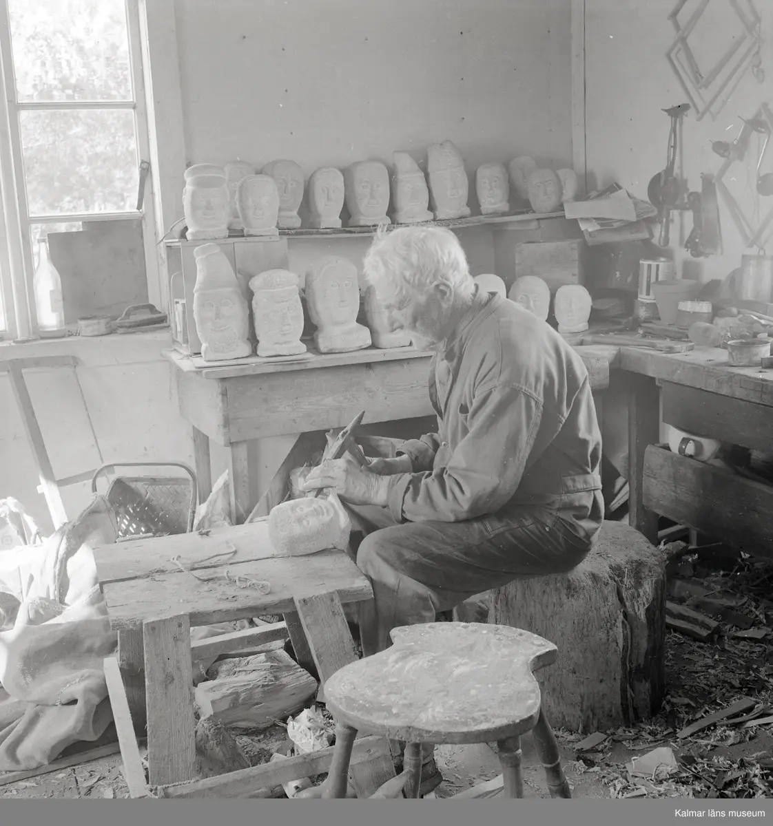 Karl August Karlsson som skulptör.