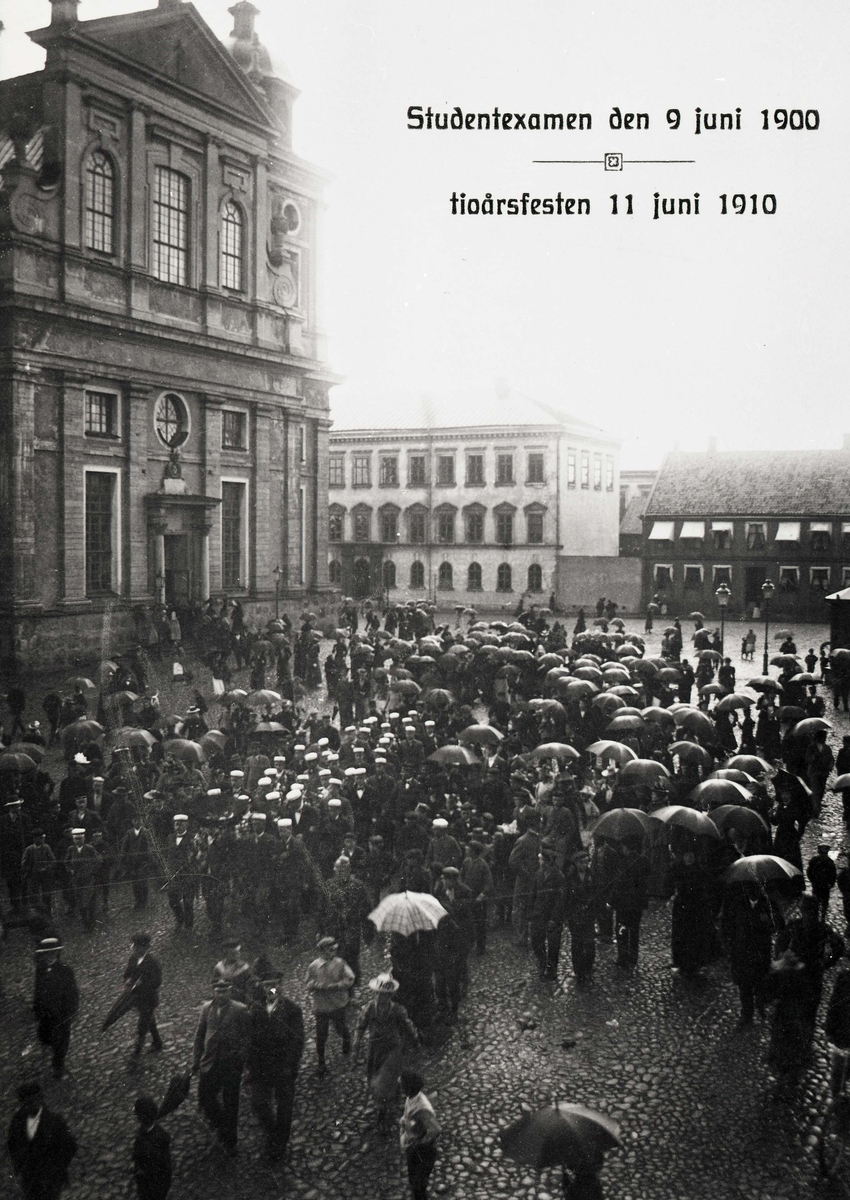 Studentexamen 9 juni 1900/tioårsfesten 11 juni 1910.