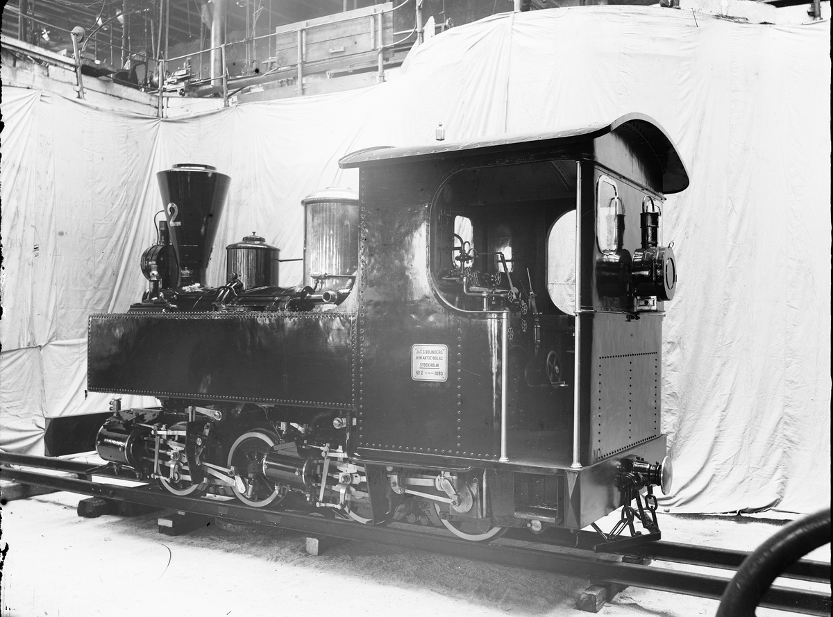 Jönköping-Gripenbergs Järnväg Ånglok Nr 2 1893.