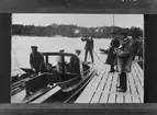 Wakava II innan start i manövertävlingen vid KMK's internationella motorbåtsregatta 28-29 augusti 1920. Båten byggd av Stockholms Motorbåtsvarv efter C.G. Petterssons ritningar.