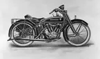 Husqvarna motorcykel N:o 600. Modell 1926.