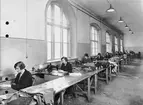 Förmodligen interiör från AB Gunnar Collijns konfektionsfabrik, Lilla Nygatan 12.