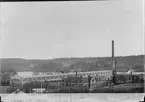 Vy över A.B de Lavals Ångturbinsfabrik och kontor i Järla.