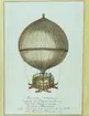 Skämtbild med ballong och en man i ballongkorg november 1788.