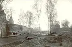 Utgrävning i Stadsparken i samband med den stora slottsfjärdsgrävningen 1932-34.