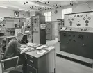 Kråks radiostation Karlsborg 1964. Kortvågssalen gamla station. Sändarvakt: Sture Gunnarsson.