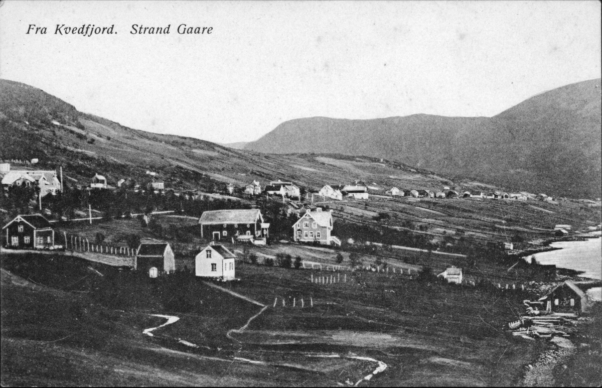 Bebyggelse på Strand og Gåra.