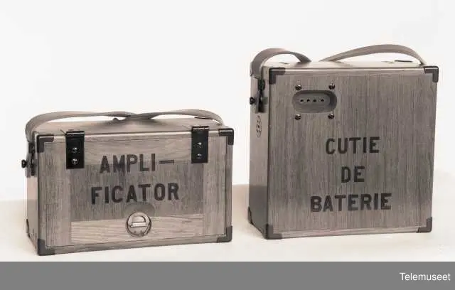 Forsterker med batterikasse, Romania, Elektrisk Bureau.