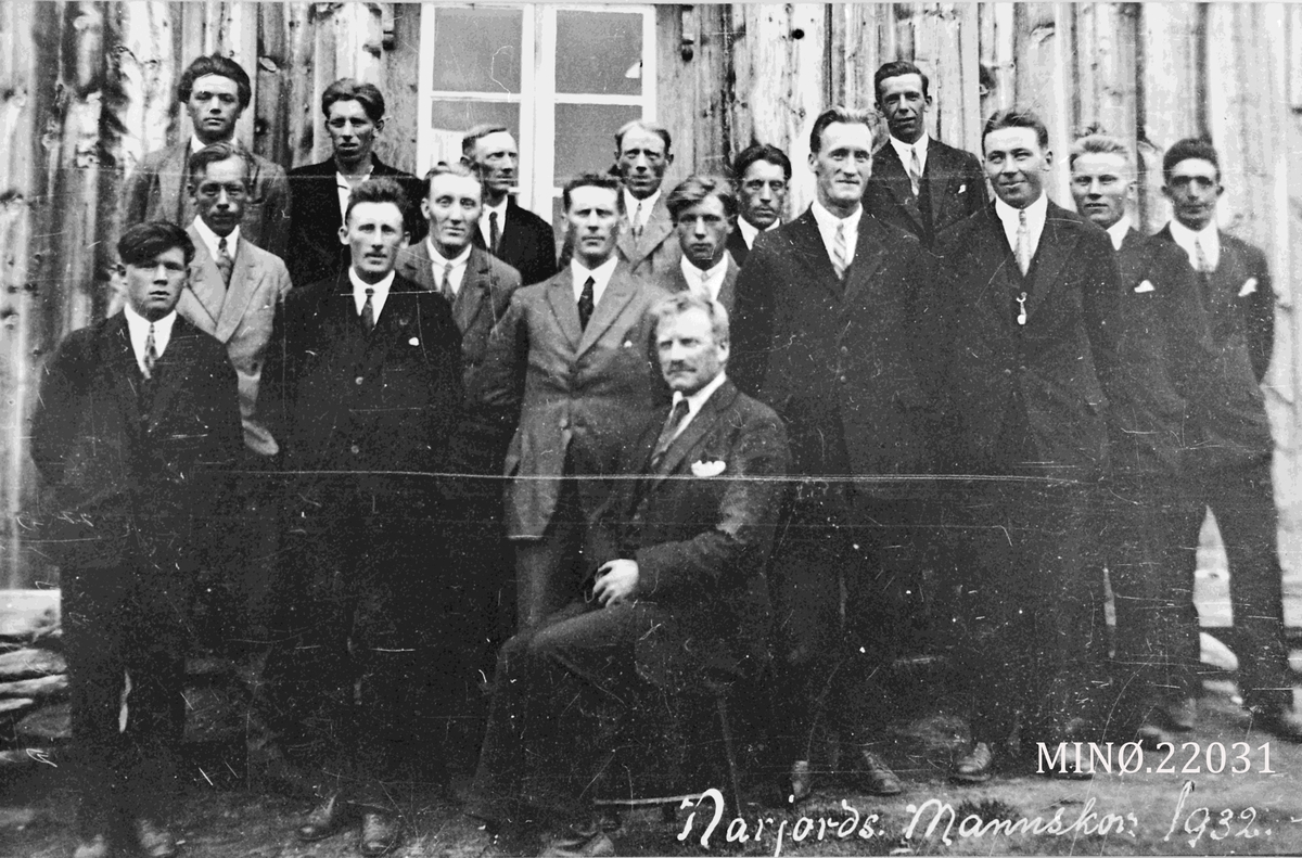 Gruppebilde menn, Narjordets mannskor 1932