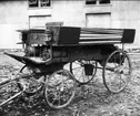 Signalmaterielvagn m/12 (linjebyggarvagn). Förstoring 18 x 23 cm. Neg finns.