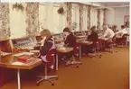 Kråks radiostation Karlsborg 1964. Expeditionsbord för flygtelefoni och kustradio.