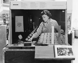 Dokumentation av den lilla utställningen av "Kulor, Krus och