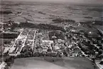 Skövde centrum. 
Bilden tagen från Nyströms kullar från väster.