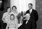 Alice Nilsson med familj, Sjöared, Tidan.
1930-talet.
2. Alice Nilsson
3. Matilda Nilsson
4. Skomakare Nilsson