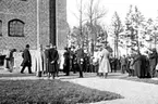 Skara.
Stadsträdgården.
De kungliga vid Västergötlands Museum i Skara den 10.5.1923.