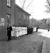 Skara. 
Konfirmation 1957.