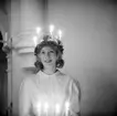 Läroverkets lucia 1957 Ing-Britt Johansson.