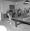 Skara. Bordtennis, engelska damer 27/11 1952. Matchbild 