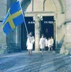 Examen 1968 med avslutning i kyrkan.