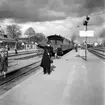 Stationsinspektor Lars Nottberg i slutet av sin bana, 1951.