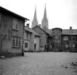 Skara. Marumsgatan 4. Hallbergs bakgård 1951.