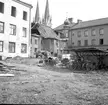 Skara. Marumsgatan. Zettervallska huset rivs 1962.