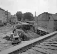 Skara. Marumsgatan. Zettervallska tomten, grävning för nybygge 1963.