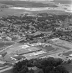 Skaraborgs läns slakteri. 
Flygfoto 15/7 1966. 
I förgrunden Hospitalsgården.