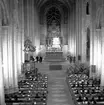 Skara. Lottakårens 25-årsjubileum 1954. Högtidlighet i Skara Domkyrka.