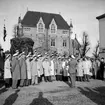 Skara Manskörs 30-årsjubileum, 1951.
Konsert vid torgbrunnen. 
Dirigent Ivar Bergström.