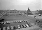 Gamla Rådhuset här brann ner 11 febr 1960, men blev återuppbyggt inom något år. Det vi ser här är  det senare återuppbygda fd Gamla Rådhuset.