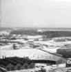 Panoramabild från Centralföreningens silo, Skara. Mot öster 20/3 1968. Stenumskrysset.