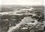 Stockholm.
Stockholmsutställningen 1930. 
Vissa detaljer på bilden är retuscherade/ditmålade.