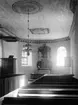Edåsa kyrka, interiör mot öster efter restaureringen 1941.