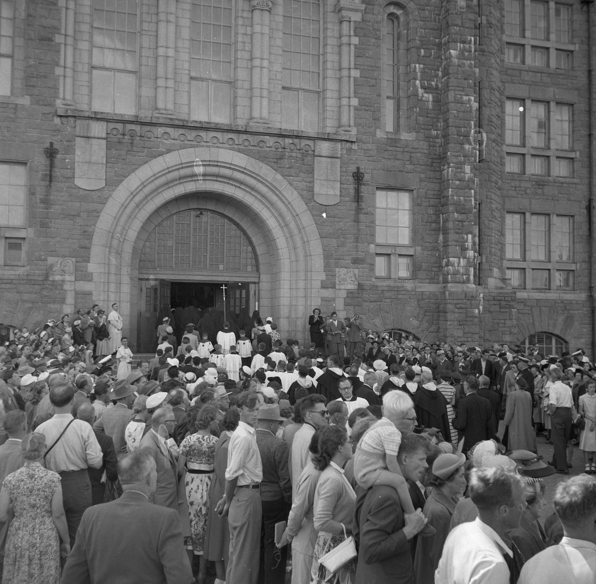 Kirkejubileet 1953. Katolsk prosesjon