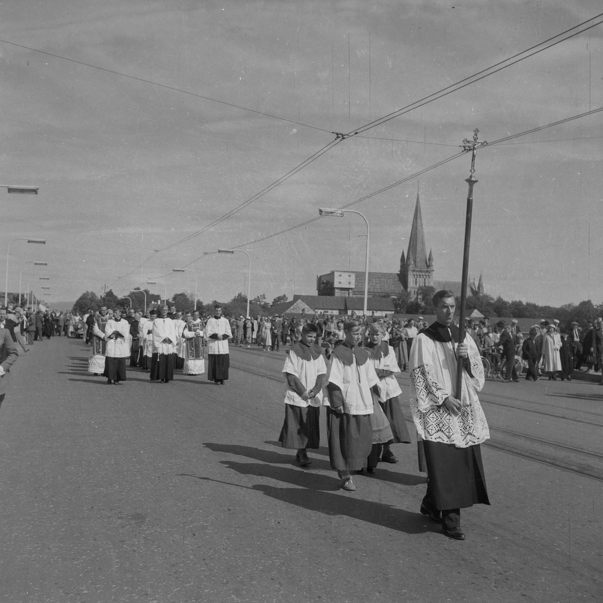 Kirkejubileet 1953. Katolsk prosesjon
