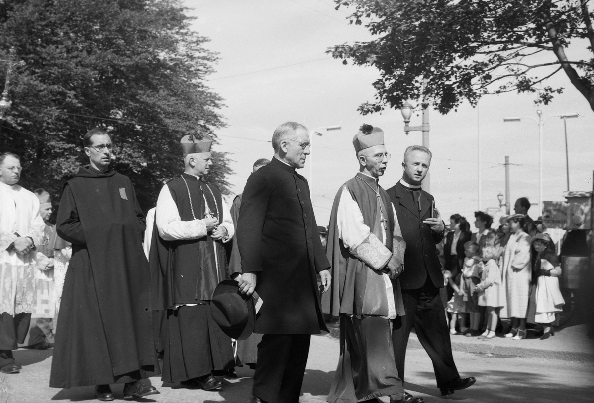 Kirkejubileet 1953. Katolsk prosesjon
