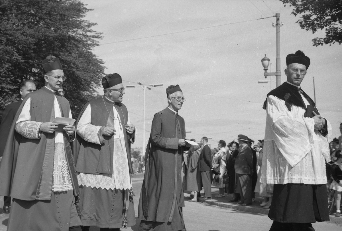 Kirkejubileet 1953. Katolsk prosesjon