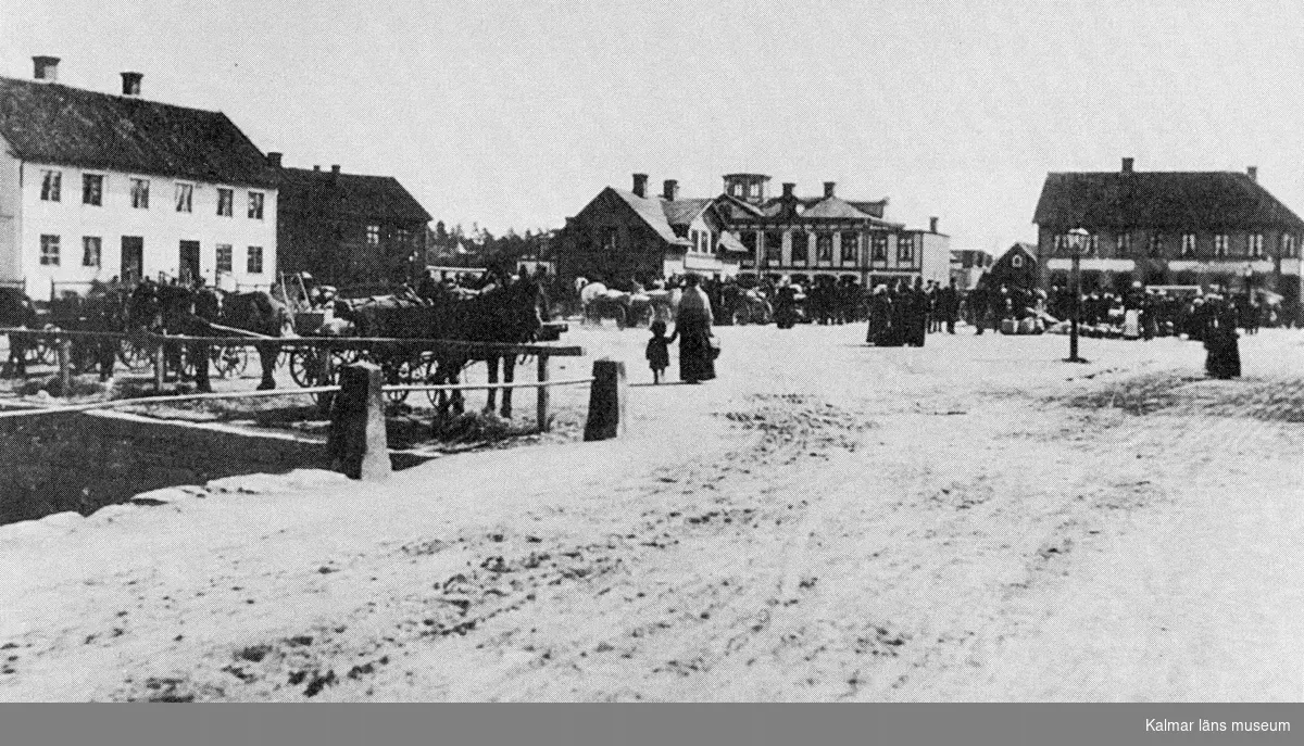 Torget i Nybro.