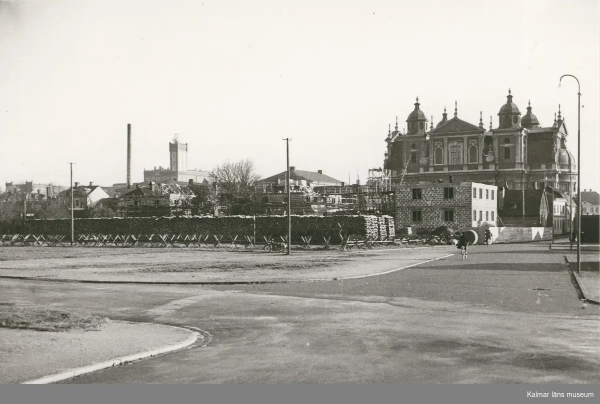 Kalmar, Kvarnholmen, Kv Muren, Fiskaregatan. Pensionärshem.
Huset från Fiskaregatan.