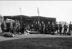 Trängkåren. Utbildning i sjukvård på Axevalla Hed omkr år 1915. Neg finns.