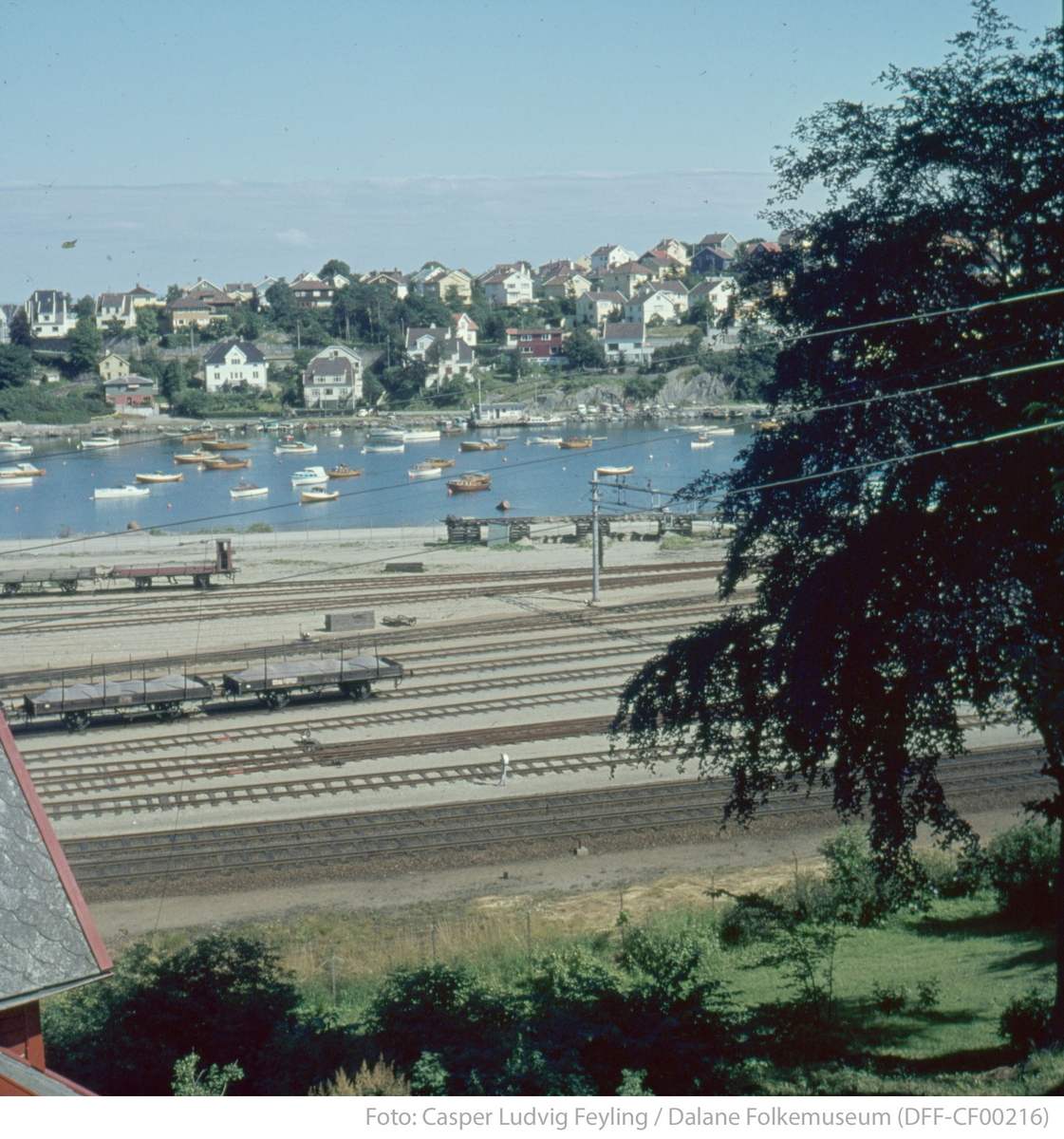 Hillevågsvatnet og jernbanen i Stavanger