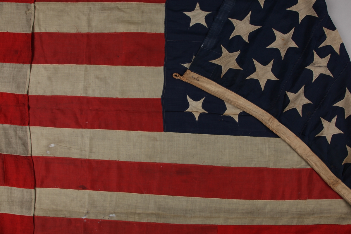 Amerikansk flagg med 35 stjerner