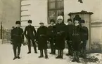 Grupporträtt av soldater vid Norrlands artilleriregemente A 4, 1910-1920.
För namn, se bild nr. 2.