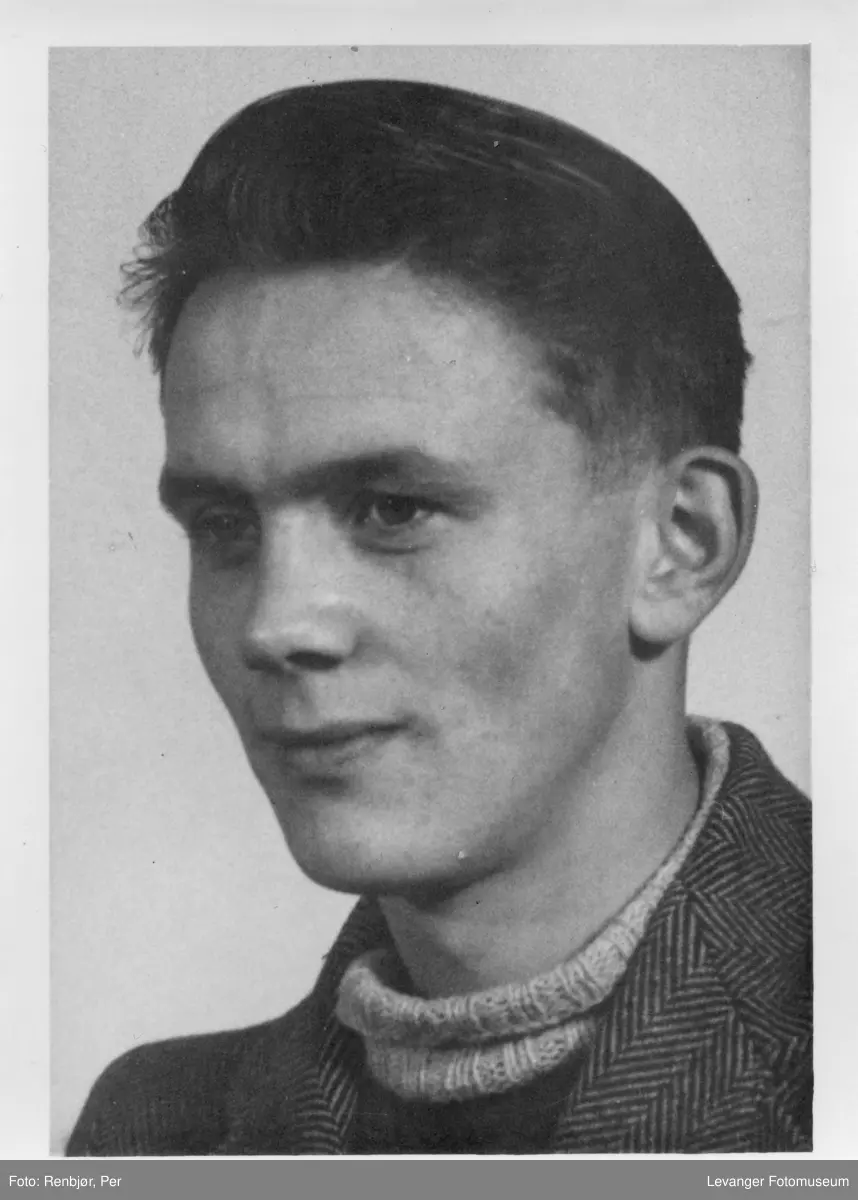 Rolf Sevaldsen, medlem av Rinnanbanden, fotografi tatt i forbindelse med rettsaken.